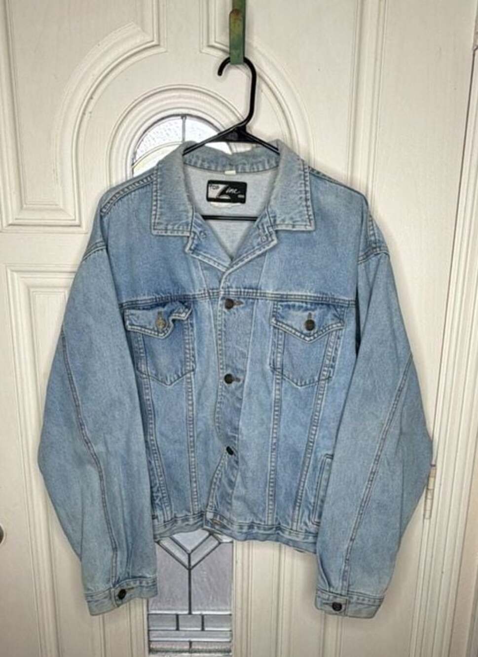 Vintage Top Line USA Bugs Bunny Embroidered Back Denim Trucker Jacket